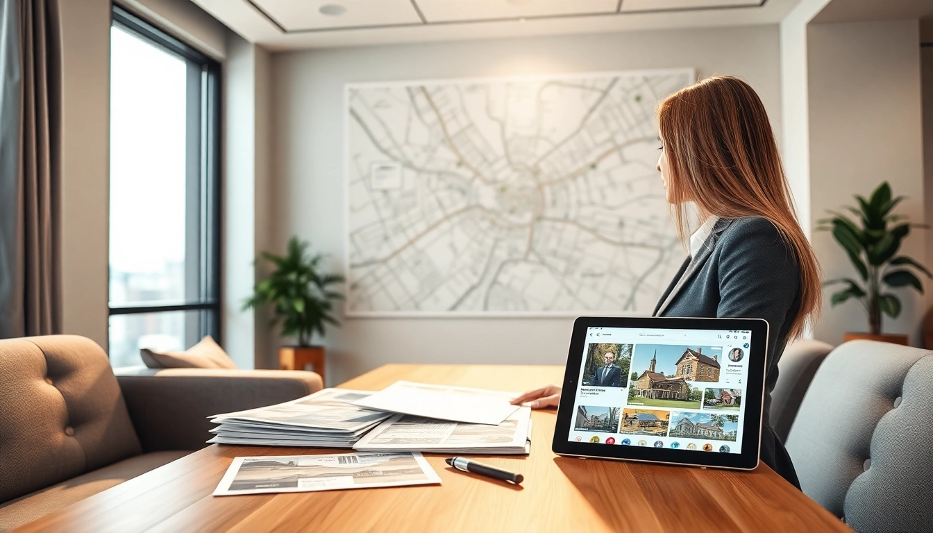 Aktiver Immobilienmakler Frankfurt Eckenheim zeigt moderne Immobilien an Kundeninteraktion.