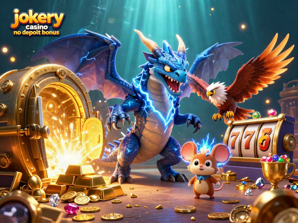 Experience the thrill of jokery casino no deposit bonus with dynamic characters and casino elements.