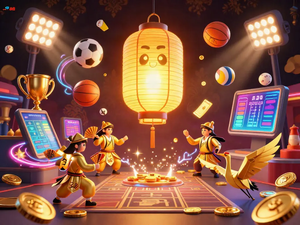 Experience thrilling sports betting with SV88's vibrant casino atmosphere, featuring lucky symbols and dynamic action.