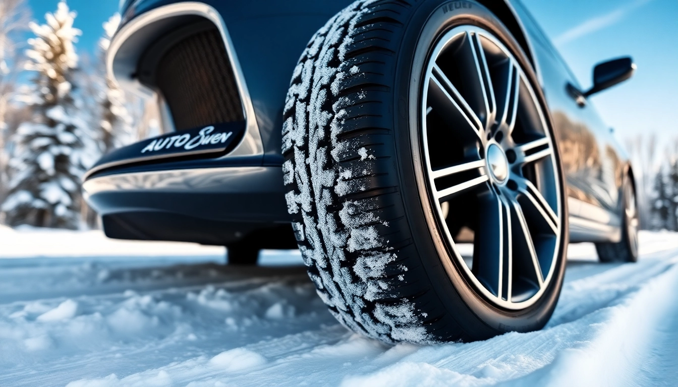 Fahrzeug mit hochwertigen Auto Kufen auf Schnee, ideal für winterliche Bedingungen.