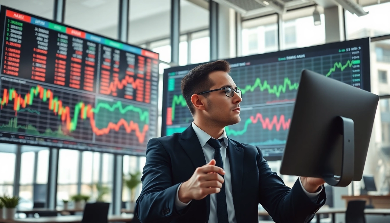 Muster Aktien Analyse in action, showcasing a financial analyst analyzing stock market data.