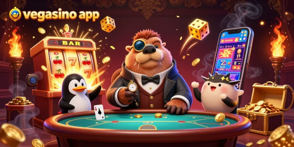 Experience the vegasino app with our exclusive 3D casino gameplay and characters in action.