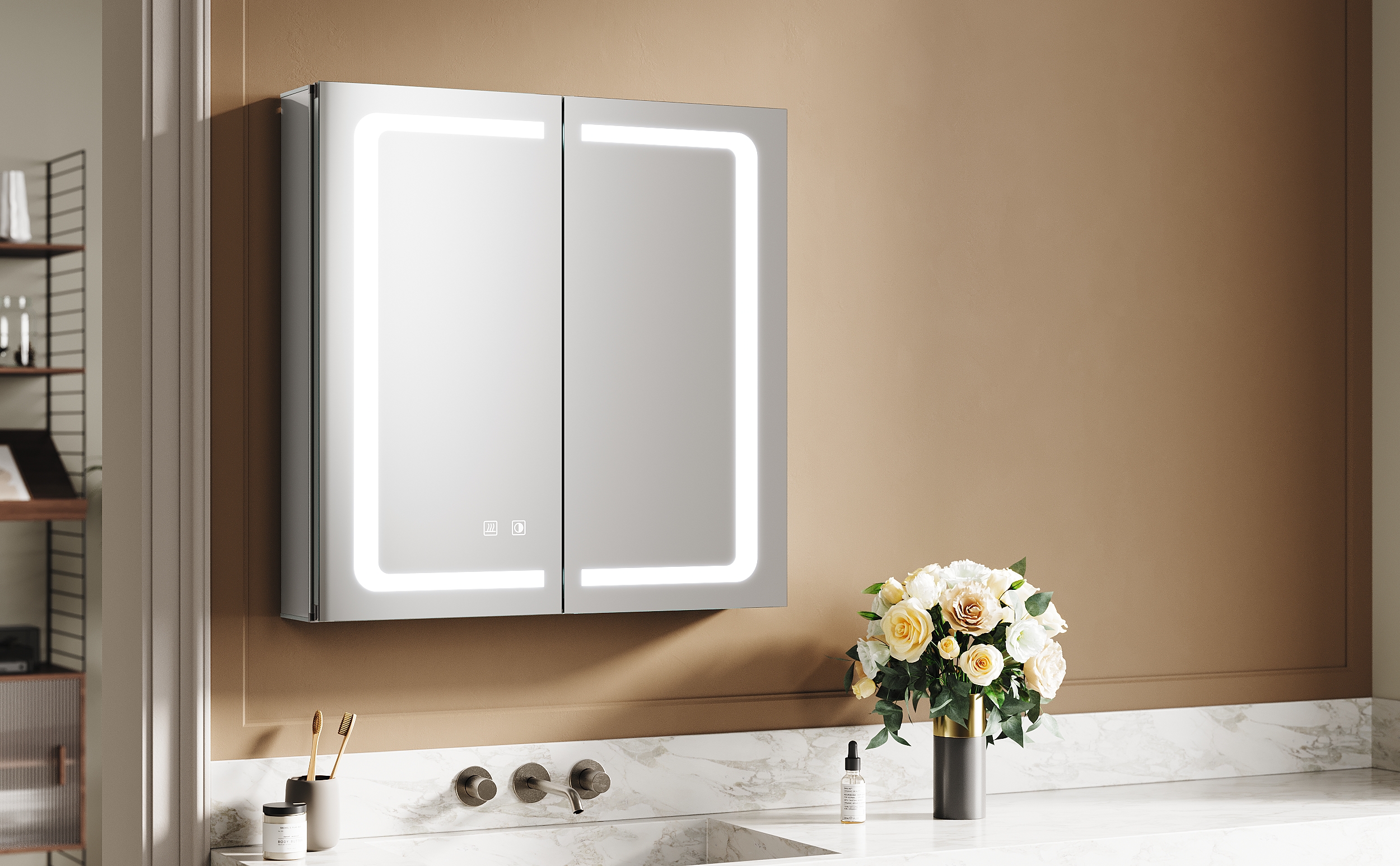 Mehr Ordnung im Badezimmer mit einem sonni led spiegelschrank