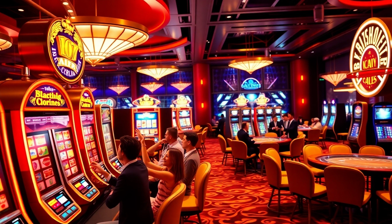 Játszó emberek az online kaszinó belső terében, éppen győzelmüket ünneplik.